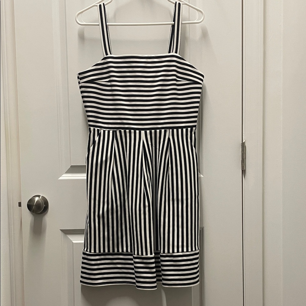 Black and White Striped Dress